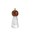 Salt Pepper Grinder Wooden Shakers with Adjustable Ceramic Core Transparent Acrylic Manual Salt and Pepper Mill