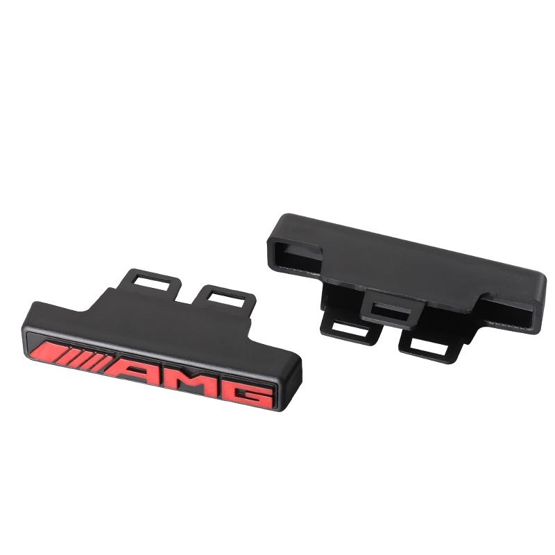 1 Peça Emblema AMG 3D ABS Adesivo de Emblema para Grade Frontal de Carro Para Mercedes Benz Amg X156 W204 W205 W203 W211 W212 W169 GLC CLK CLA A180