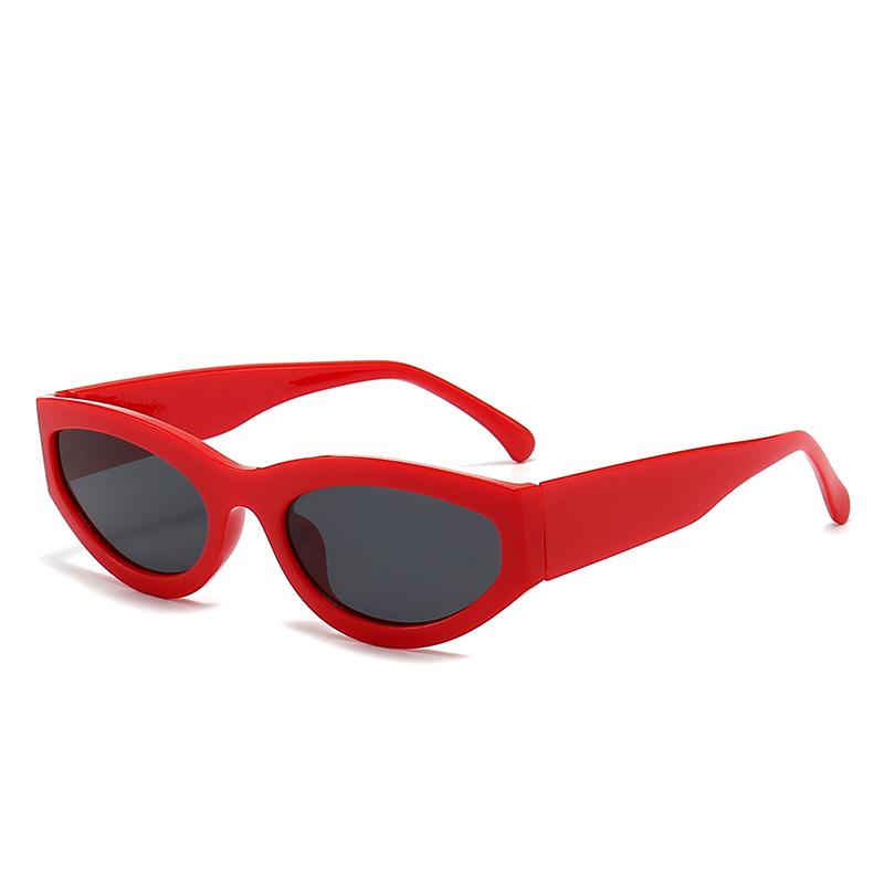

New Style Retro Trendy Women s Narrow-Frame Sunglasses Fashionable and Sweet-Cool Women Sunglass 5356 красный