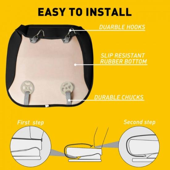 Replace Car Front Seat Cover Leather Universal Black Car Auto Luxury Accessories