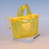 Solid Color Heart-Shaped Storage Bag Mini Waterproof Coin Purse Handheld Keychain Earphone Bag Water Splashing Festival