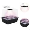 Nursery Pot with Light Growing Tray Drain Holes Reusable Humidity Domes Practical