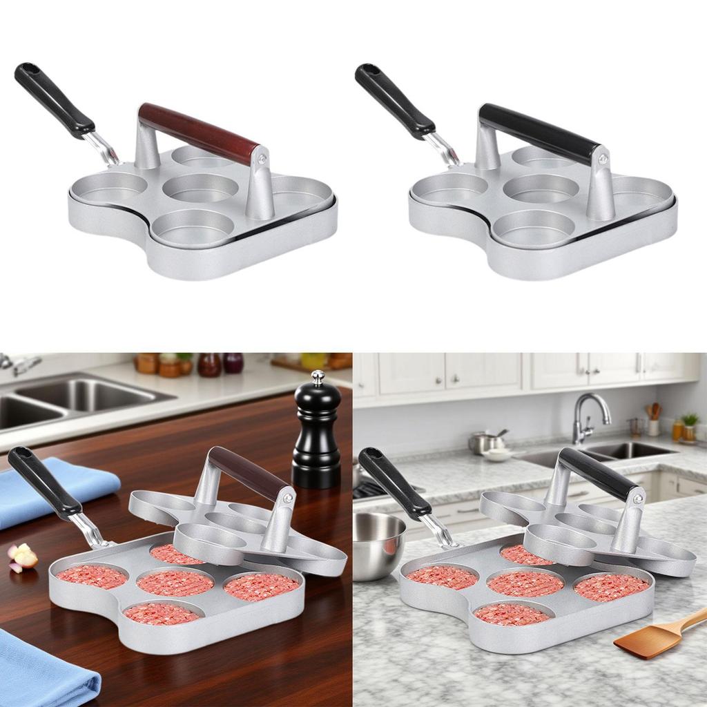 Stainless Steel Burger Press Smash Large Nonstick Griddle Weight Hamburger Patty Maker Machine for Home Kitchen