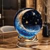 Sfera di Cristalli Acrilici Antirottura per Decorazione Tavolo Scaffale Motivo Lune Stella 200g
