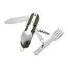 Multifunctional Outdoor Tableware Stainless Steel Foldable Fork Spoon Knife Picnic Camping Hiking Travelling Dinnerware