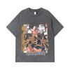 275 GSM Washed T-shirts 100% Cotton Record of Ragnarok V7 Print Unisex Heavy Cotton T Shirt