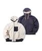 Offgrid Reversible Sherpa Hooded Jumper - Navy