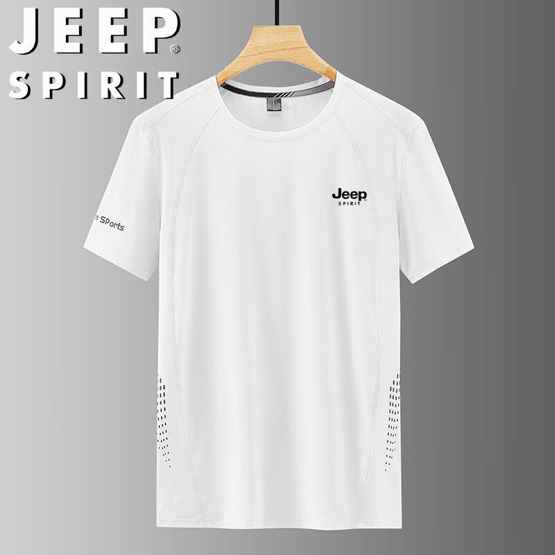 

JEEP SPIRIT Men s Ice Silk Round Neck T-Shirt 3XL
