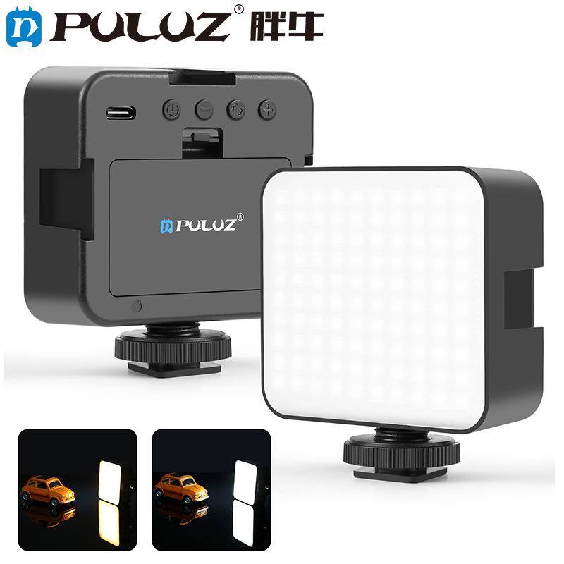 

PULUZ 5W Mini LED Video Light with Adjustable Color Temperature, 3-Side Cold Shoe Mount (Black) чёрный