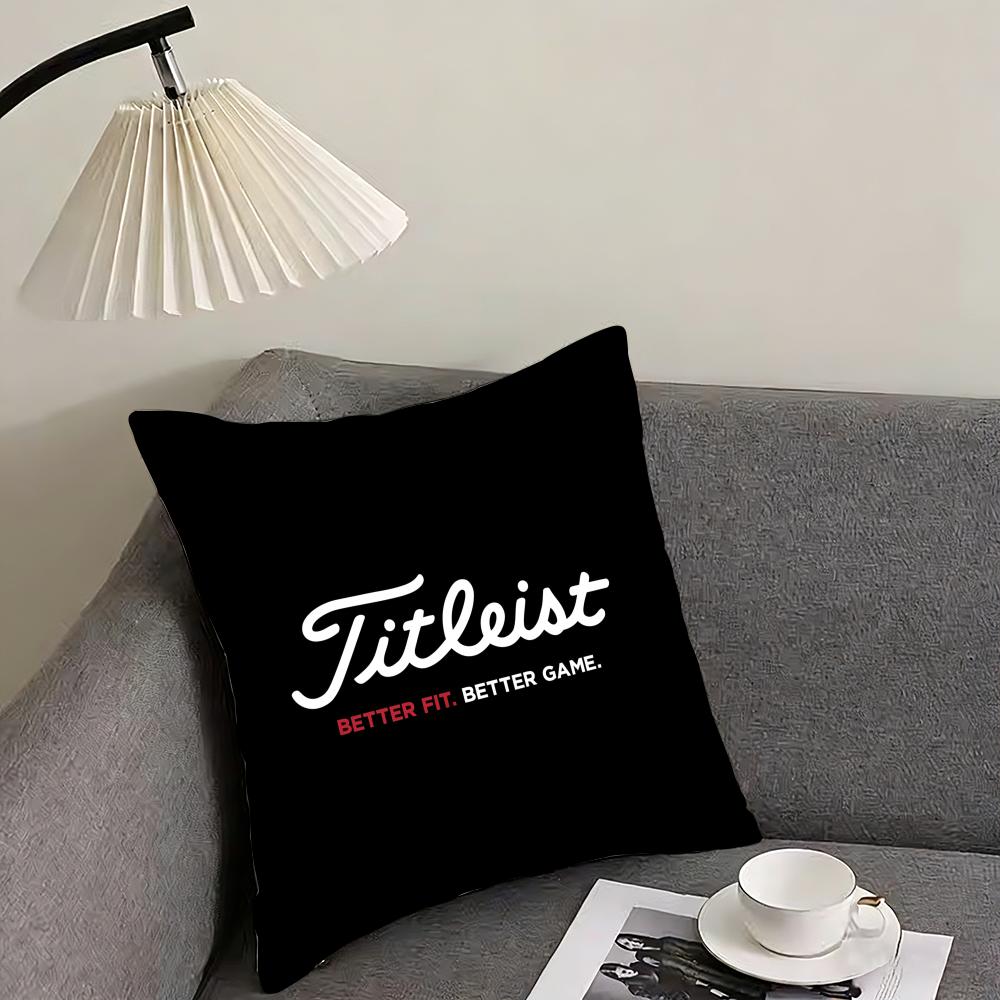 Golf Sports TTitleistS Cushion Cover Elegant Comfort Pillowcase Sofa Bed Doublesided Printed Invisible Zipper Home Decor