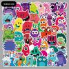 50 Little Monsters Skateboard & Luggage Stickers - Waterproof Cartoon DIY Designs