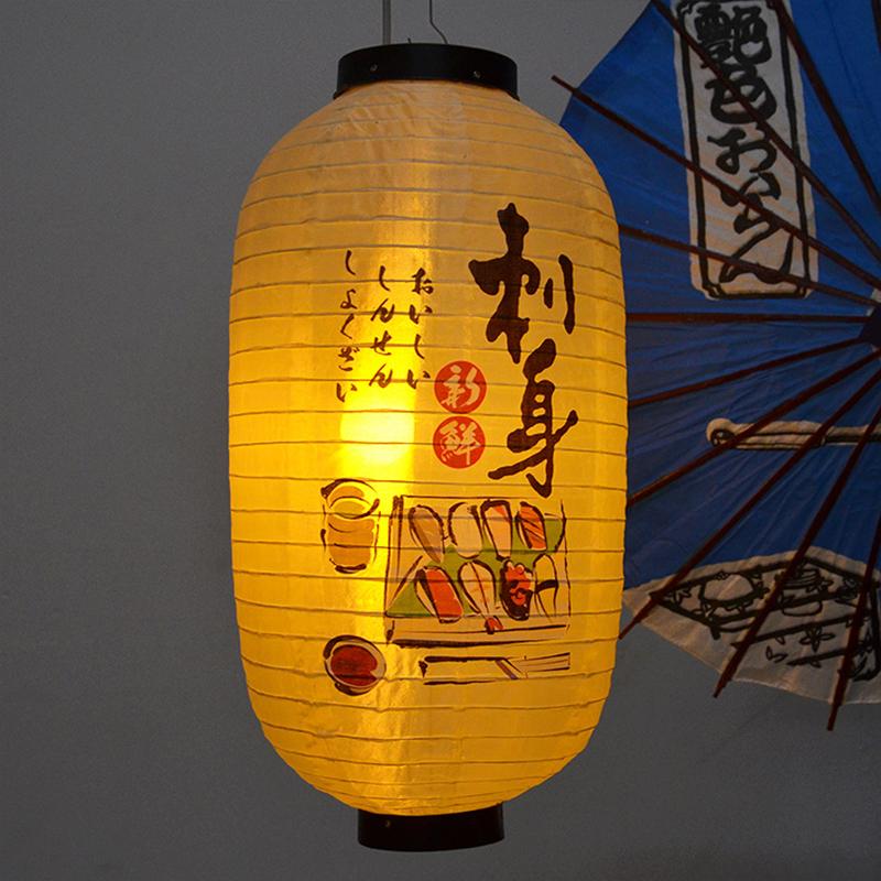 Japanese Style Satin Cloth Lanterns Pub Restaurant Decor Sign Bistro Sushi Sashimi Decor Waterproof Lantern Traditional Festival