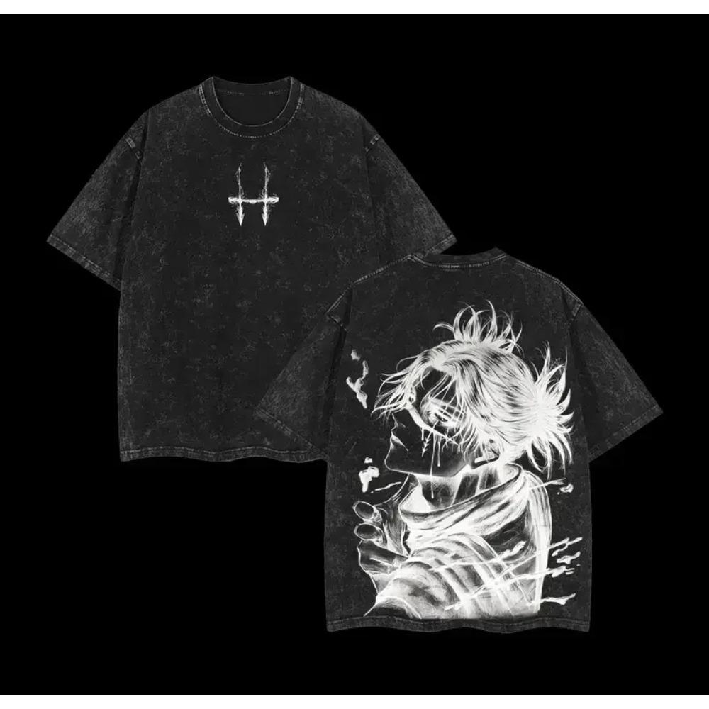 

Чосо Принт Футболка Jujutsu Kaisen Аниме Одежда Мужская Женская Футболки с Коротким Рукавом Хлопковые Футболки Винтажная Выстиранная Футболка Харадзюку Мужская Футболка S чёрный