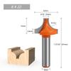 Milling Cutter Router Bit 8mm Shank Carbide End Mill Engraving High Strength Milling Cutter Plunging Round- Over Bit