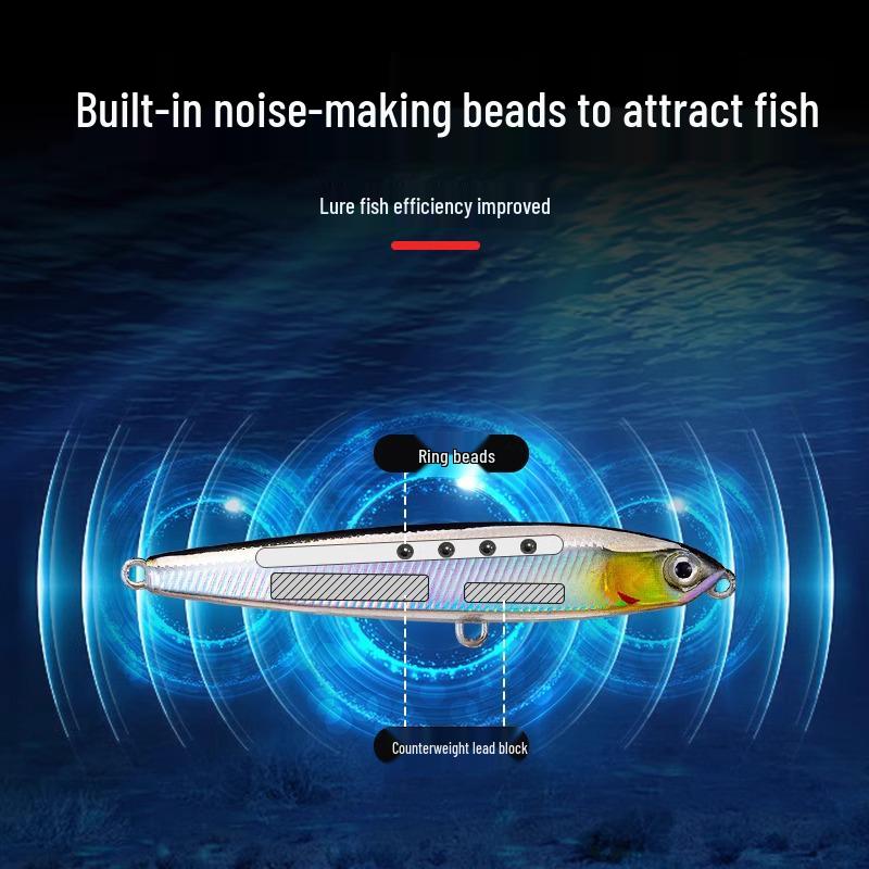 Flying Ghost Pencil Lure: Long Cast, Trembling Slow Sink for Topmouth Culter, Freshwater & Saltwater Fishing