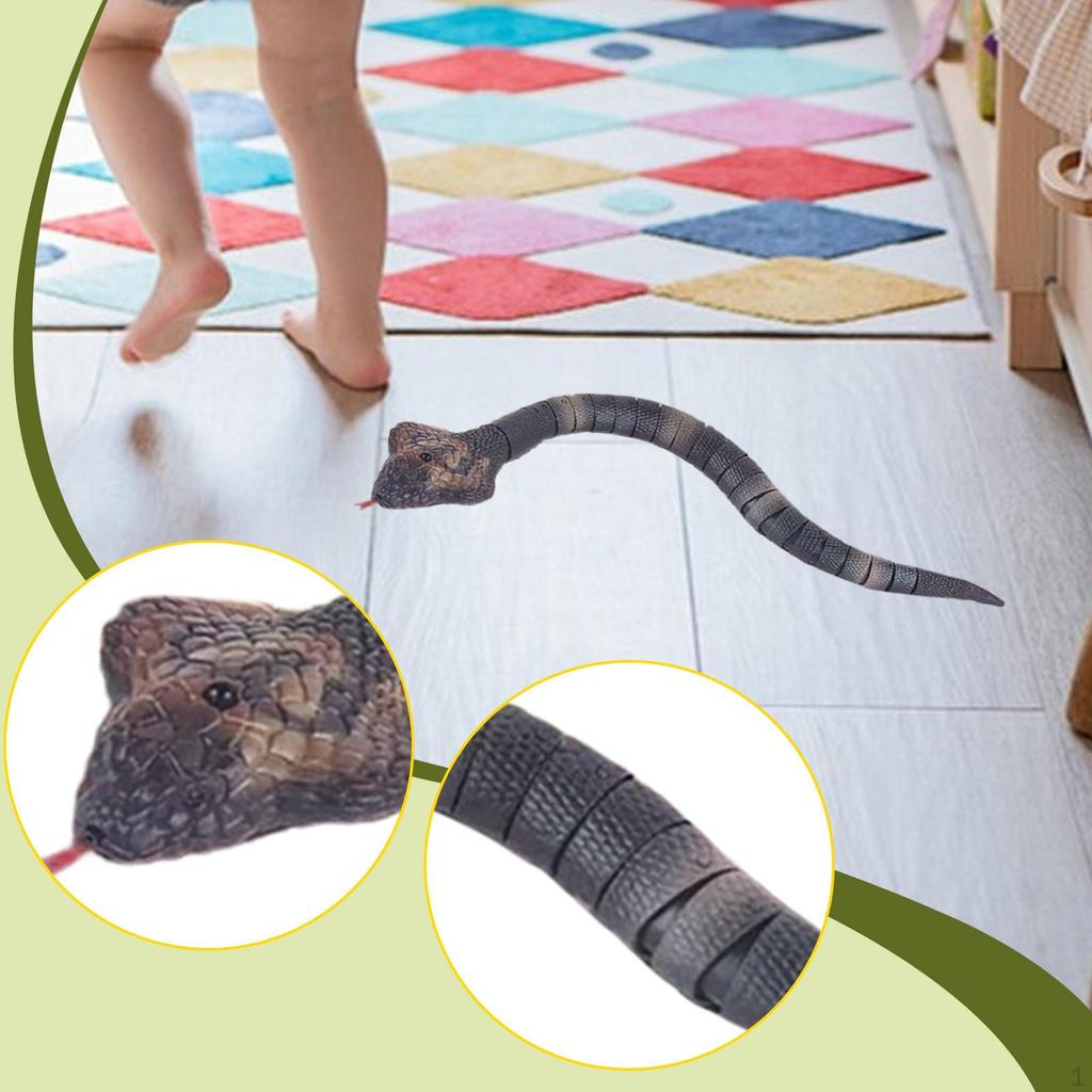 Remote Control Snake RC Animal Smart Sensing 42 Cm Fast Moving USB Rechargeable