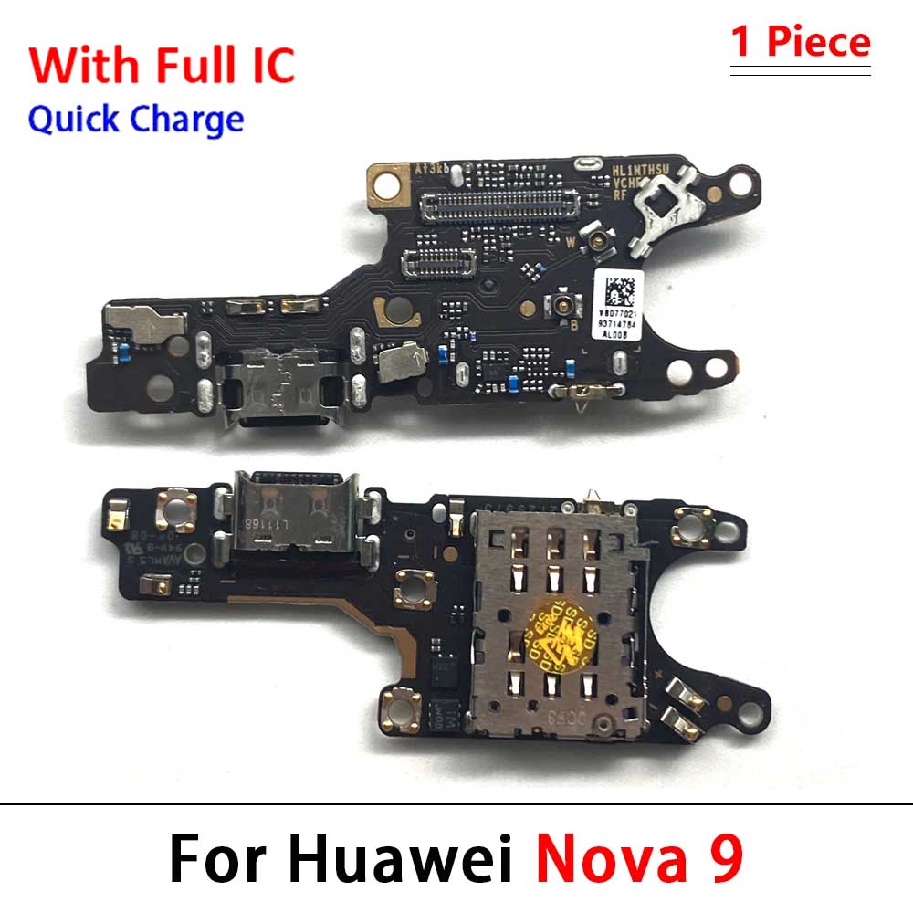 Neu Für Huawei Nova 5 5T 7 7i 8 8i 9 10 Pro SE 5G USB-Ladegerät Dock-Anschluss Ladeanschluss Mikrofon Flexkabel