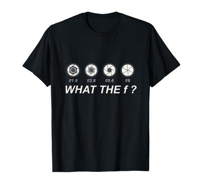 Lustige Fotografie Kamera Geschenke Blende F-Stufen DSLR T-Shirt