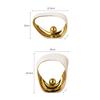 Abstract Ornaments Decorative Figurines Golden Geometric Office Ornaments Sculpture Ceramic Crafts Statues Home Decoration