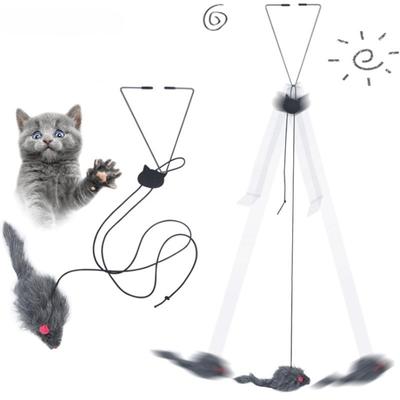 Interaktives Katzenspielzeug mit Clip zum Aufhängen an der Tür, Plüschmaus, selbstaufhängende Tür, elastisch, lustiges Katzenspielzeug, Juguetes Para Gatos, Rascador Gato