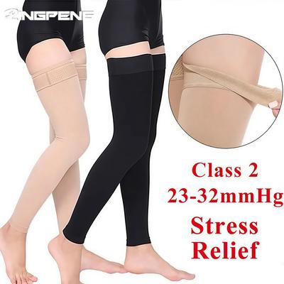 Durable And Safe Pressure Level 2 Unisex Compression Socks 23-32Mmhg Thigh Stockings Stress Relief Compression Stockings