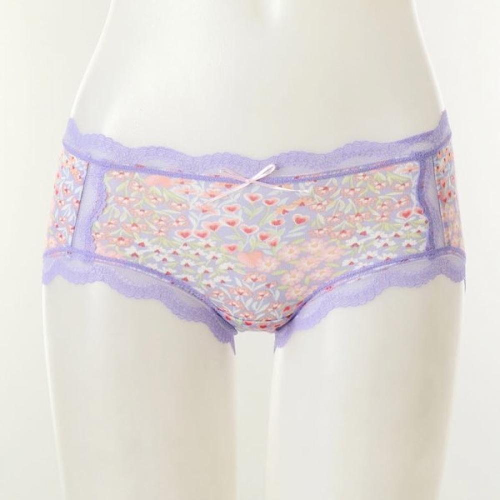 VenuS Women S Lace Modal Floral Print Reflective Panty Vpt6265a Set