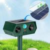 2025 Ultrasonic Animal Repellent Devices 2 Pack Solar Motion Activated for Cats Deer Squirrels Rabbits Raccoons Skunks Outdoor Lawn