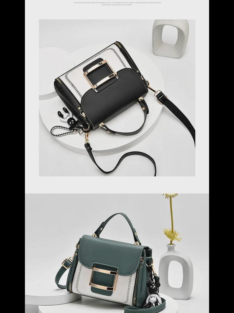 2021 Women's Large-Capacity Shoulder Bag: European & American Fashion, Handheld Messenger Square Bag