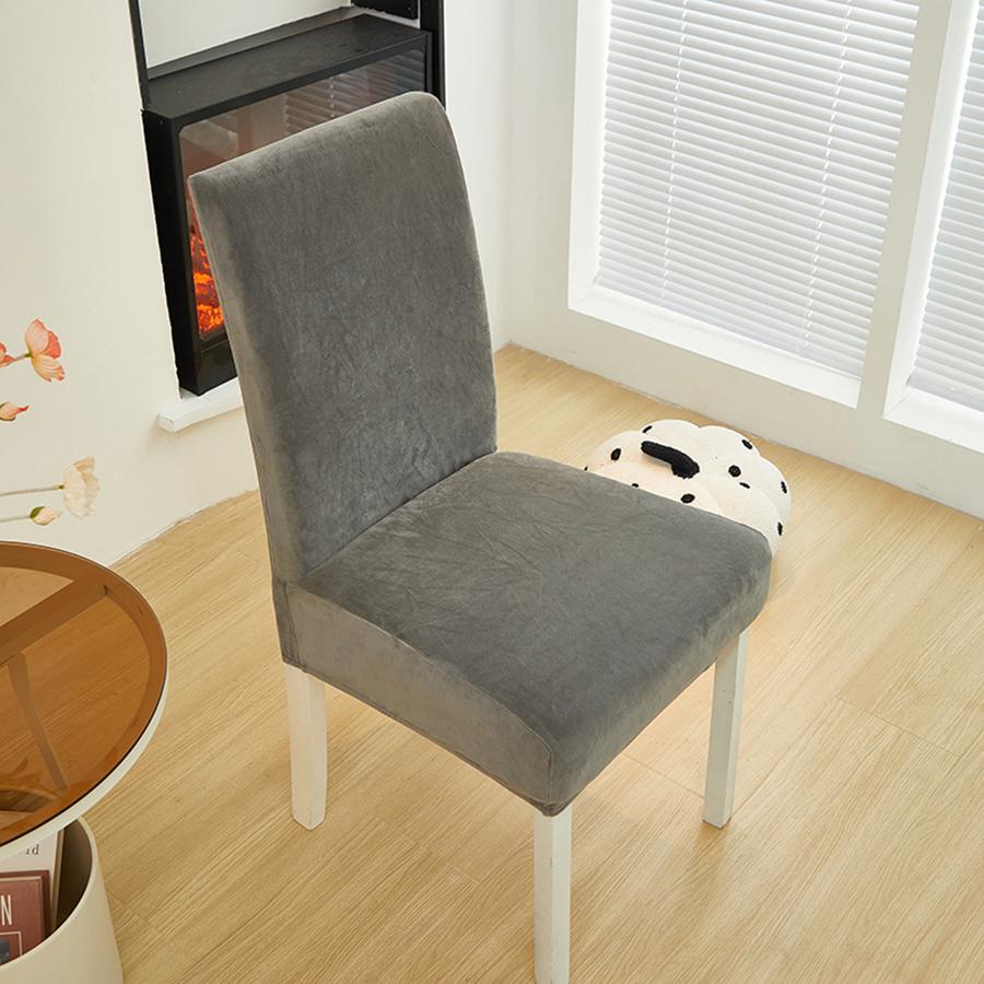 

1pc / 2pcs / 4pcs / 6pcs Ultra-Soft Cloud-Feel Velvet Chair Covers 1pc