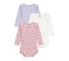 Petit Bateau Long Sleeve Bodysuit Set A0EB5 Multicolor Size 24 86cm (3-Piece Set) 1, Months,