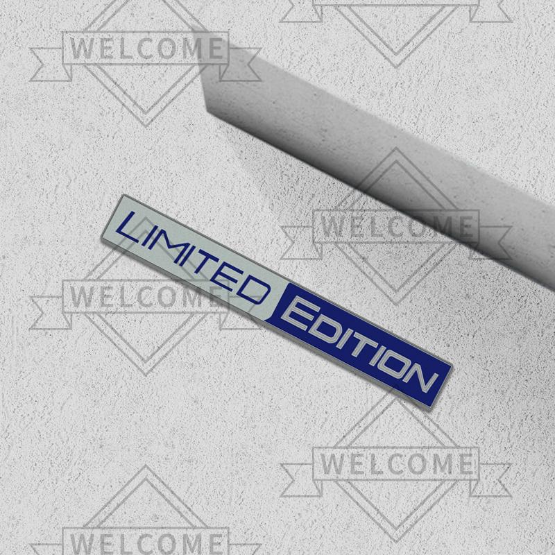3D Car Stickers Limited Edition Grille Emblem Auto Body Badge Trunk Decal For Toyota Fiat Honda Skoda Peugeot Nissan Accessories