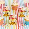 Mini-Kuchenständer aus Kunststoff mit Kuppelhaube Klar Dessert Cupcake Ausstellungsständer Schokoladen-Süßigkeiten-Platte für Geburtstag Feiertag Babyparty Teeparty Zubehör