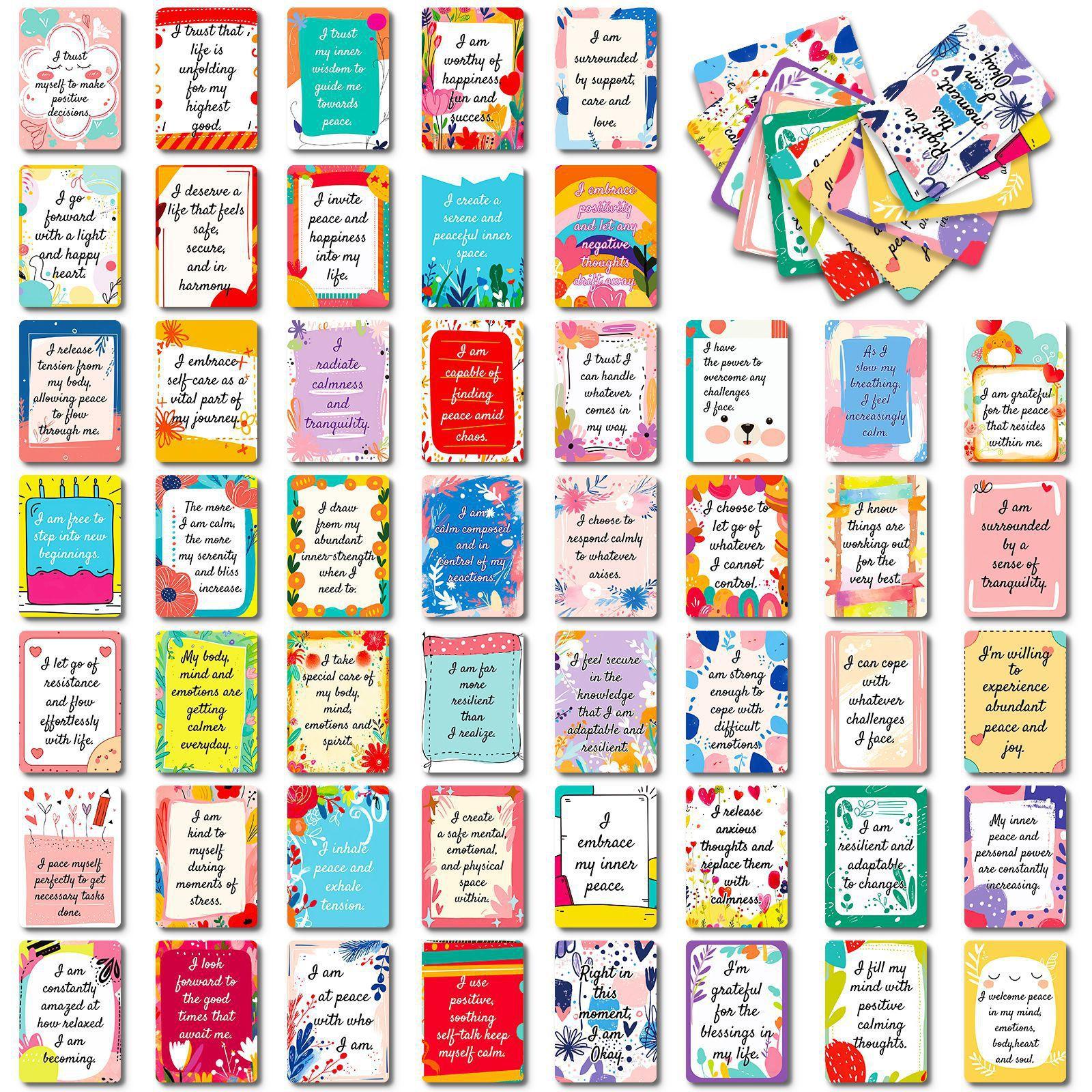 

50 Вдохновляющих Текстовых Карточек для Самого Могущественного Тебя Сделай Сам Английские Мотивационные Карточки Ободряющие Открытки T01042065