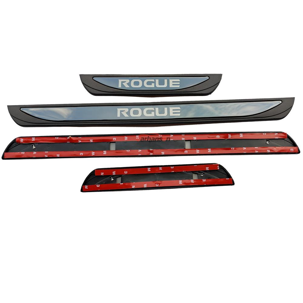 Car Accessories Original Threshold Bar For Nissan Rogue Door Sill Protector Threshold Plate Trim Styling