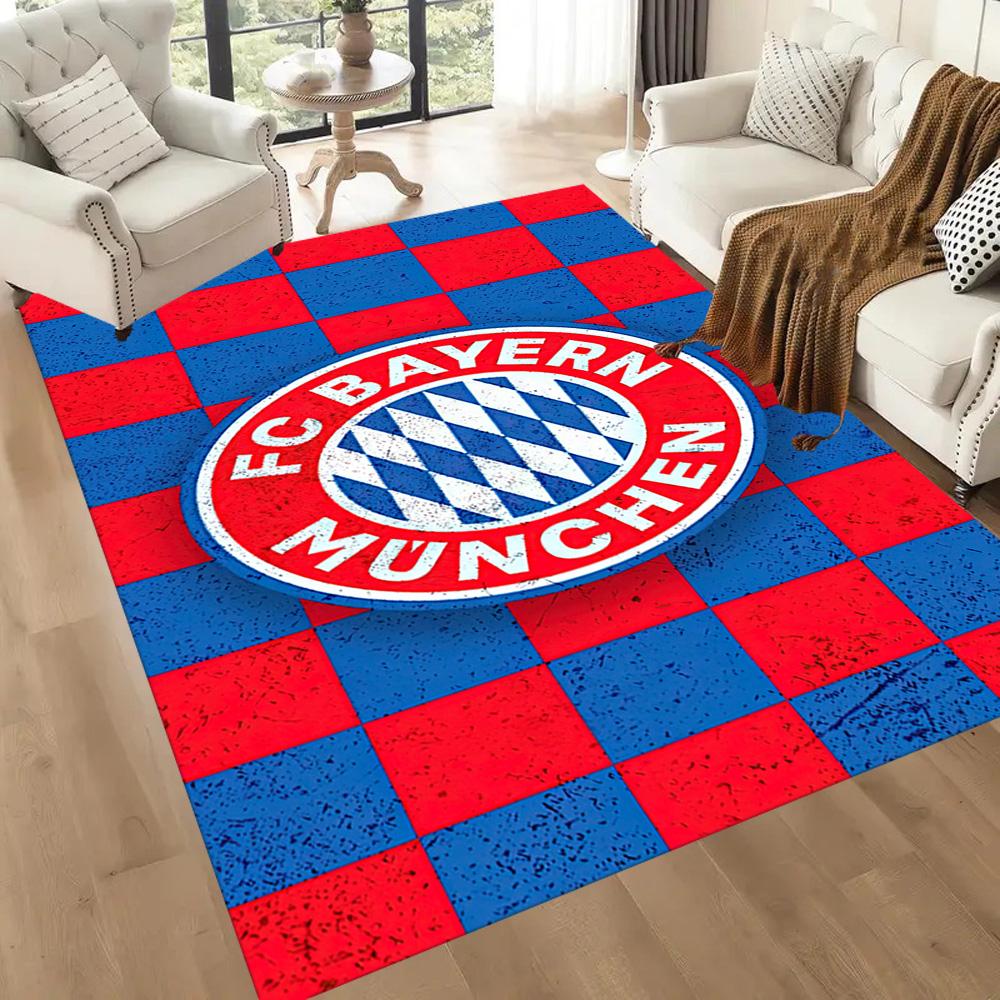 Fc Bayern Munich Uefa Champions League Themed Graphic Square rugs are a great choice for living rooms, bedrooms, home décor, and as gifts.