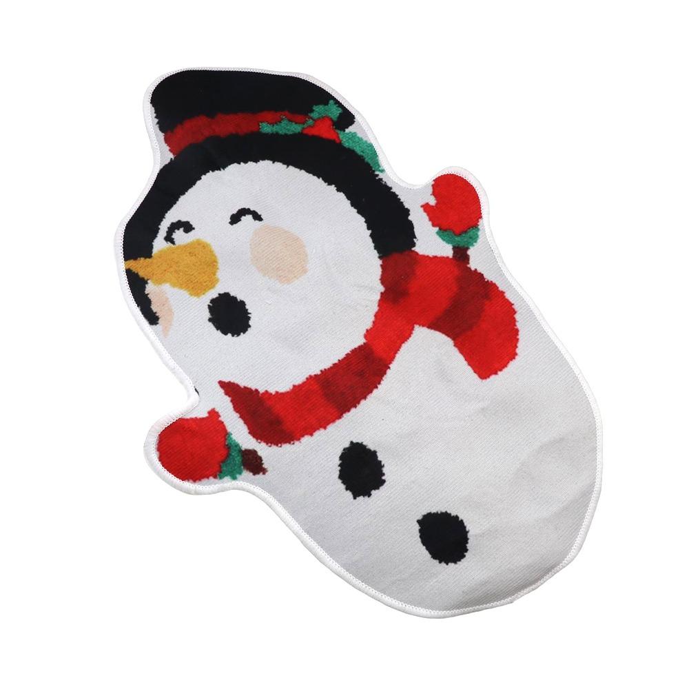Christmas Tree Shaped Christmas Rug Cartoon Bath Mat Durable Entry Door Mat  Kitchen
