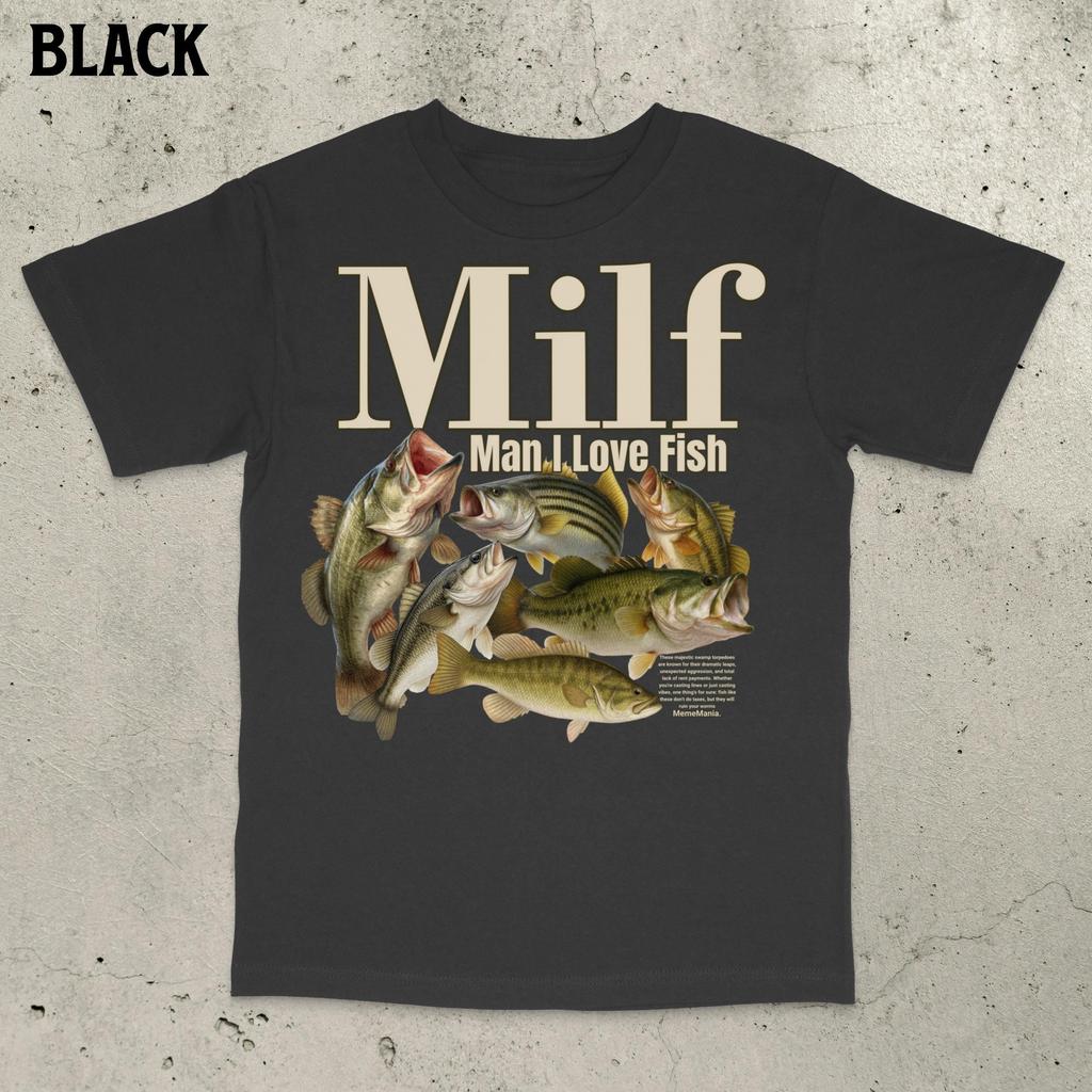 Mann Ich Liebe Fisch T-Shirt, Retro Angelshirt, Barsch Angel T-Shirt, Lustiges Angelshirt, Dummes Meme Shirt, Gehirnfäule Shirt, Verrückte Shirts