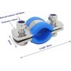 Stainless Steel Heavy Duty Flat Band Pipe Clamp with Rubber Cushion, Multipurpose Rigid Ho