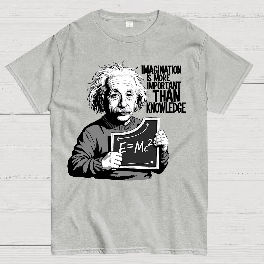 Imagination is more important than knowledge Cotton Summer Casual Cool Loose T-Shirt