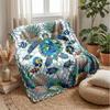 Underwater Marine Life 1 Theme Blanket Lightweight Warm Flannel Blanket Decorative Throw Blanket for Home Decoration