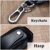 Fashion PU Leather Keyless Entry Car Key Holder Housekeeper Keys Organizer Women Keychain Covers Smart Key Transparent Display Case Bag Pouch