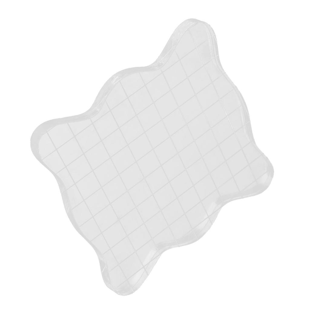 Acrylic Stamping Grid Block Scrapbooking Cards Stamping Tools(10 x 10cm)
