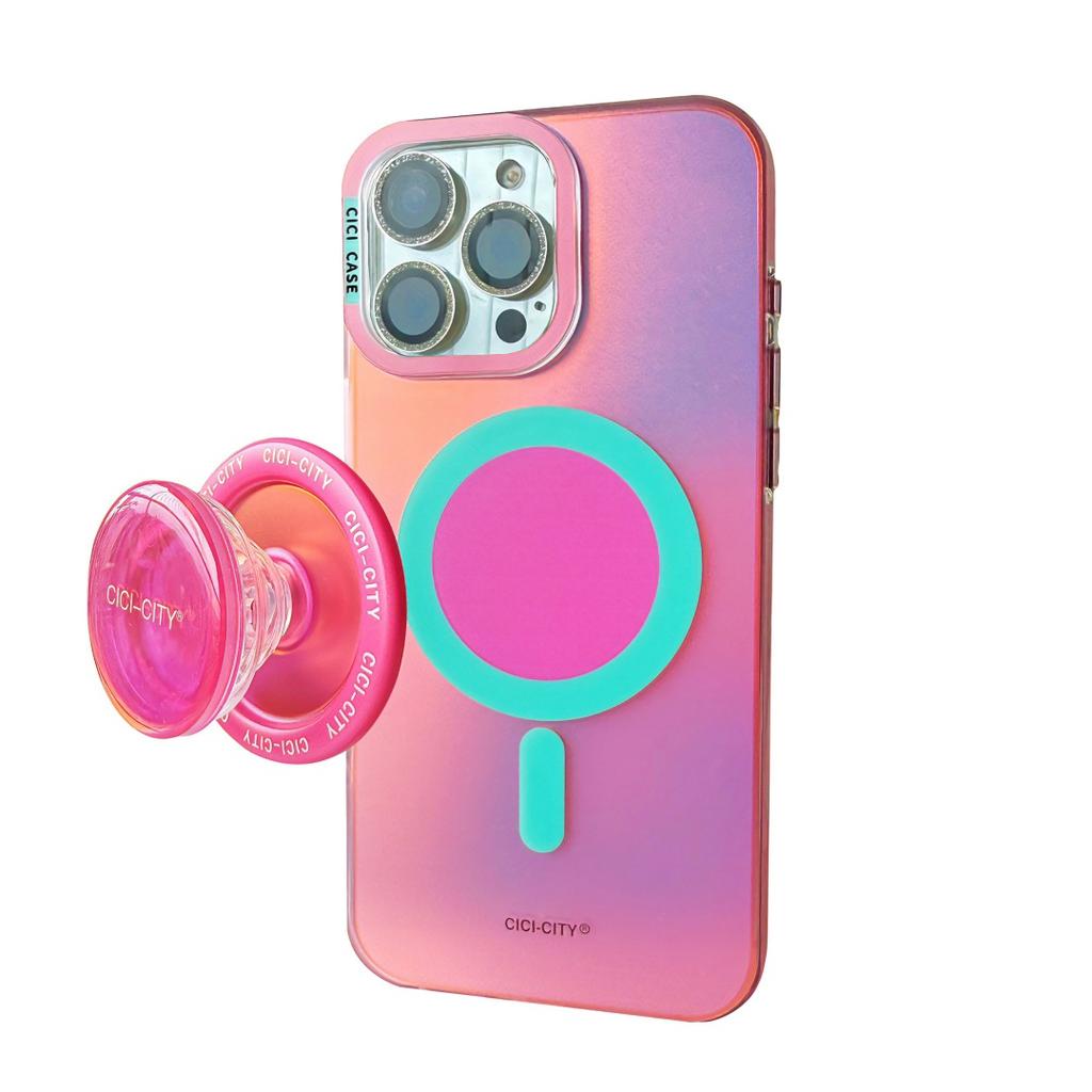 Luxusní Módní Matné Měnící Barvu Magsafe Pouzdra na Telefon pro iPhone 17 Air 16 15 Pro Max 14 13 Magnetický Kryt pro Bezdrátové Nabíjení