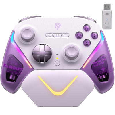 Kontroler EasySMX do Switch, Steam i z ładowaniem RGB TMR Bezprzewodowy Switch 1000Hz Polling Kompatybilny ze Switch, Steam i zawiera Japoński