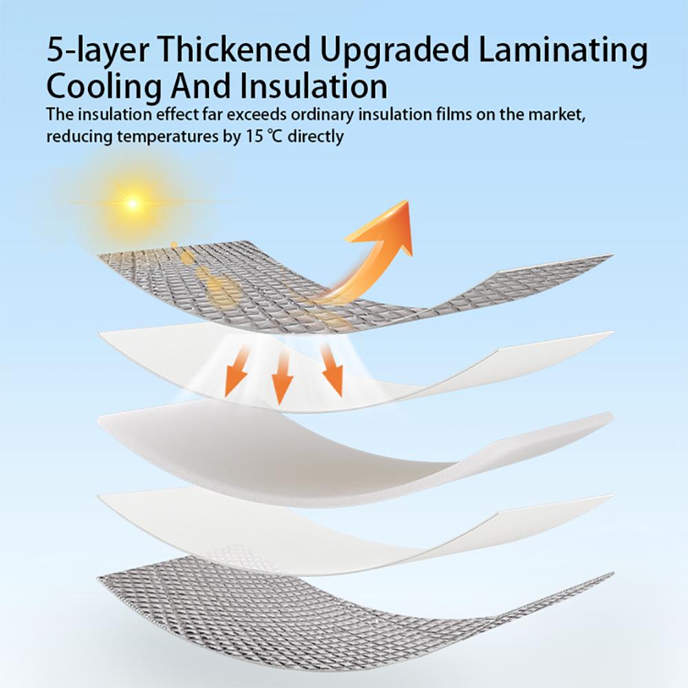 Folie de fereastră pentru ocrotire a casei, umbrire de soare, izolație, folie de aluminiu, cameră de balcon, sticlă auto, protecție UV, instrumente de ecran pentru perdea