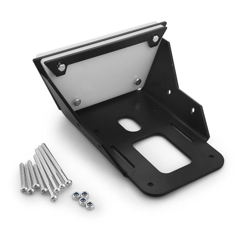 Trolling Motor Transom Mount Transom Motor Mount For Kayak Bracket 5mm Thick Cast Aluminum Body Black