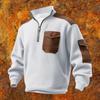 Men's Solid Color Stand Collar Sweatshirt Men's Sports Large Size Casual Sweatshirt