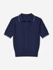 LORDLOAR Signature New Cable Collar Knit Navy