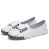 Women Loafers Flats Lady Slip On White Split Leather Moccasins Casual Female Shoes