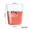 Extra Light 4PCS 450ml Juice Glasses Collins Glass Cocktail Glass Set of 4